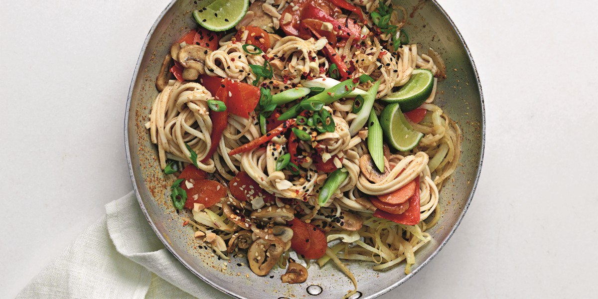 SO VEGAN's Weeknight Peanut Butter Udon The Vegan Society